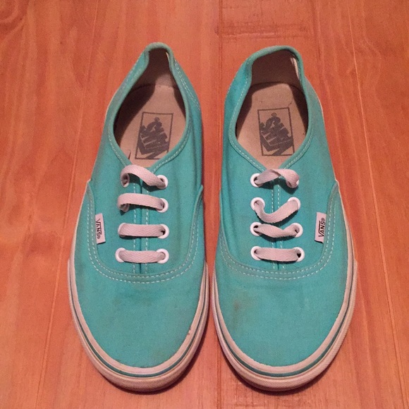 mint green vans womens